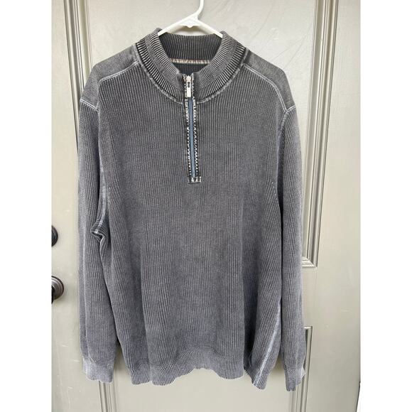 Tommy Bahama men’s size XXL washed gray sweater - Picture 1 of 3